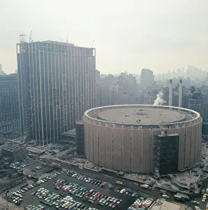 Aerial View of Madison Square Garden