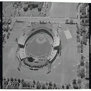 Aerial View of Memorial Baseball Stadium