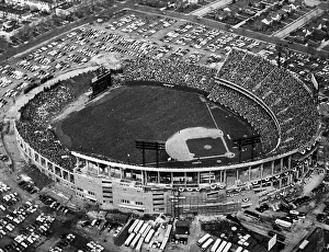 Aerial View of Memorial Baseball Stadium
