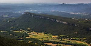 Images Dated 18th July 2014: Aerial view, mesas El Pla de Sant Joan, Sant Marti de Llemena, Costa Brava, Catalonia, Spain