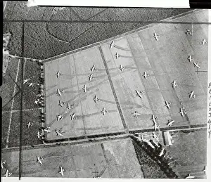 Aerial View of Military Aircraft
