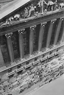 Aerial View of New York Stock Exchange Area