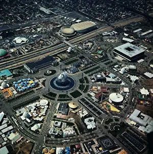 1964 1965 Worlds Fair Prints: Aerial View of New York World's Fair