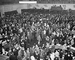 Stock Exchange Prints: Aerial View Of Ny Stock Exchange