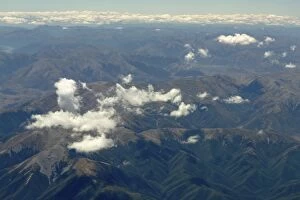 Images Dated 26th January 2013: Aerial view, Oxford Forest in the Southern Alps, Canterbury Region, New Zealand