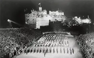 Edinburgh Prints: Aerial View of Parade of Soldiers