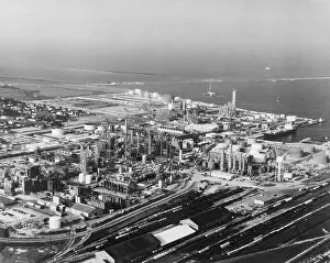 Petroleum Prints: Aerial View Of Petrochemical Plant