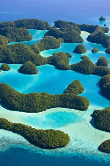 Aerial view of Rock Islands