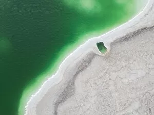 Images Dated 17th September 2018: Aerial View Of Salt Lake Landscape