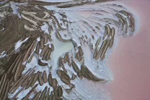 Images Dated 28th September 2009: Aerial View of Salt Works Namibia