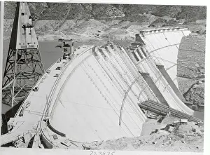 Aerial view of Shasta Dam