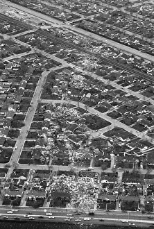 Tornado Prints: Aerial View Shows Tornado'S Path