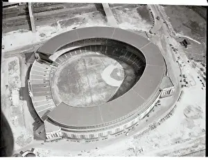 Aerial View of Sports Stadium