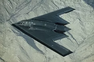 Images Dated 11th April 2019: Aerial View of a Stealth Bomber in Flight