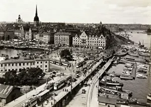 Aerial View of Stockholm with Waterfront