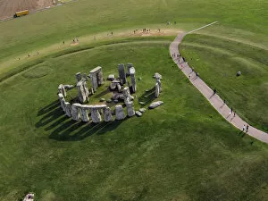 Images Dated 14th September 2012: Aerial view of Stonehenge