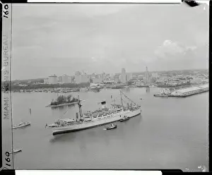 Aerial View of Tarsus Entering Miami Port