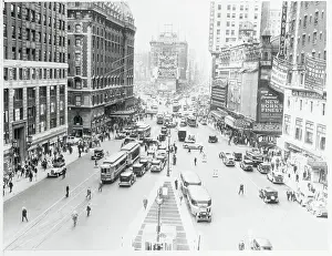 Aerial View of Times Square