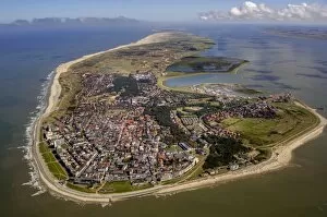 Images Dated 27th August 2014: Aerial view, town of Norderney, western part of the island, Wadden Sea, Norderney