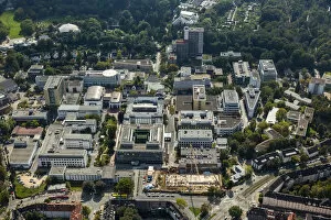 Hospital Collection: Aerial view, University Hospital Essen, Essen, Ruhr district, North Rhine-Westphalia, Germany