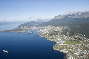 Snowcapped Gallery: Aerial View of Ushuaia