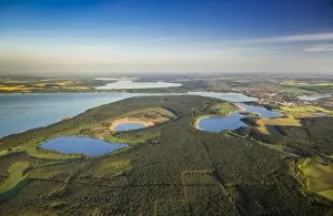 Images Dated 29th April 2014: Aerial view, Waren National Park, Waren, Mecklenburg Lake District or Mecklenburg Lakeland