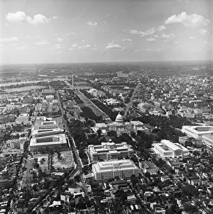 Helicopter Prints: Aerial View of Washington, D.C