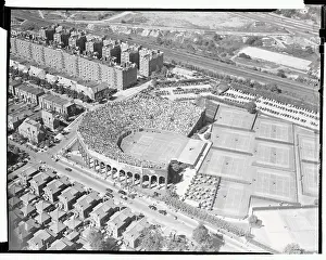 Aerial View of West Side Stadium in Forest Hills