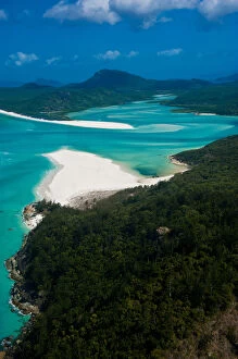 Images Dated 18th September 2008: Aerial view of Whitehaven in the Whitsunday Islands, Queensland, Australia
