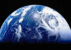 Earth Planet Prints: Aerospace Industry, Astronomy, Blue, Earth (Planet), Exploration, Final Frontier