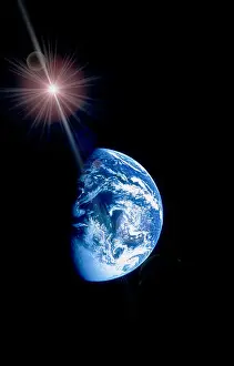 Earth Planet Prints: Aerospace Industry, Astronomy, Bright, Earth (Planet), Exploration, Final Frontier