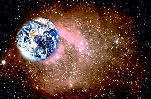 Earth Planet Prints: Aerospace Industry, Astronomy, Constellation, Earth (Planet), Exploration, Final Frontier
