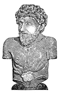 Order Prints: Aesop, an ancient Greek fabulist and story teller (620a'564 BC)