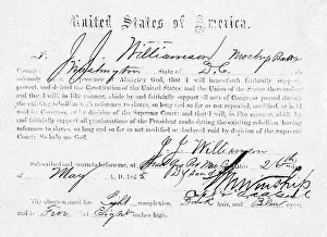 1860s Prints: Affadavit On The Constitution