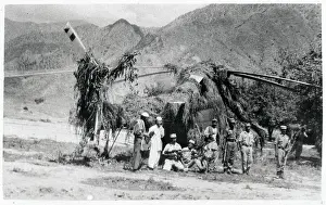 Afghanistan Prints: Afghanis With Captured Helicopter