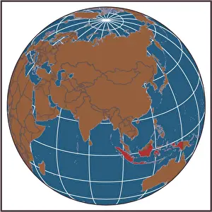 Afghanistan locator map
