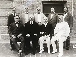 William Green Prints: AFL Members Posing in Group Portrait