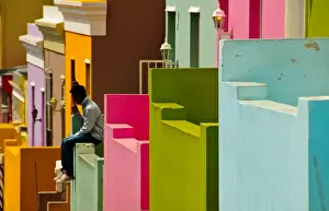 Cape Prints: Africa, Bo-Kaap, Cape, Colour, South Africa, Town, Walls, Western