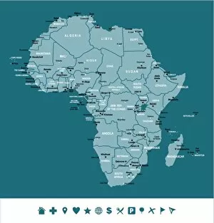 Images Dated 26th August 2017: Africa Infographic Map