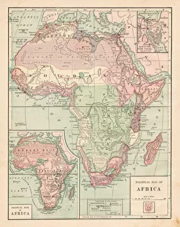 Images Dated 9th April 2018: Africa map 1881