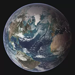 Images Dated 19th March 2008: africa, usa, arctic, continents, earth, global, globe, hemisphere, ice, land, nobody