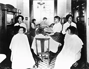 Hairdressing Prints: African-American Beauty Parlor