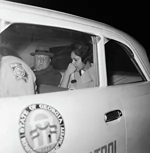 Police Vehicle Prints: African American College Student Being Escorted off Campus