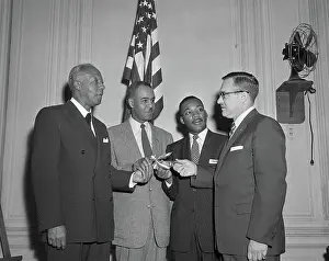 Receiving Prints: African American Leaders Receive Key to City