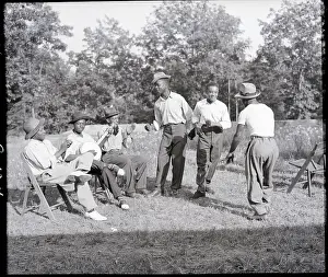 Banjo Prints: African American Men Playing Banjo And Dancing