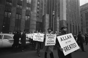 Muslim Prints: African American Muslims Picketing