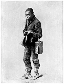 Images Dated 8th August 2019: African American Shoeshiner - 19th Century