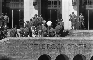 101st Airborne Division Prints: African American Students Enter High School with Military Escort