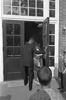 African American Students Entering Desegregated School