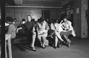 Textbook Prints: African American Students Read in Jail Cell